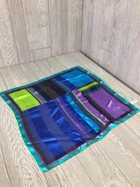Oscar del a Renta Square Silk Vintage Scarf